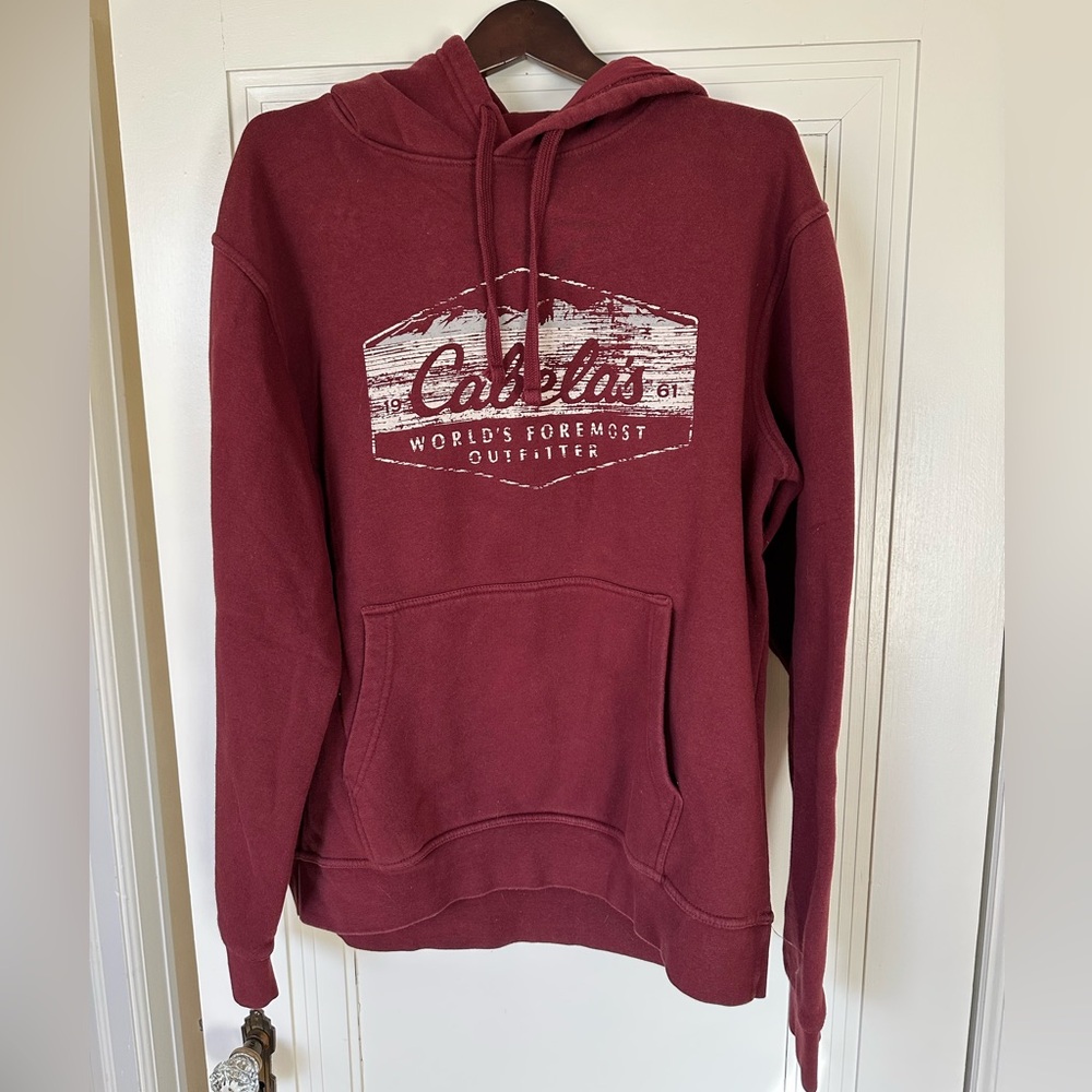 Cabela's Maroon Hoodie men’s large